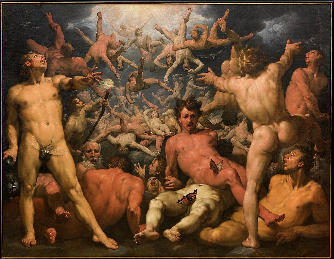 The Fall of the Titans, a painting showing the Olympian gods defeating the Titans